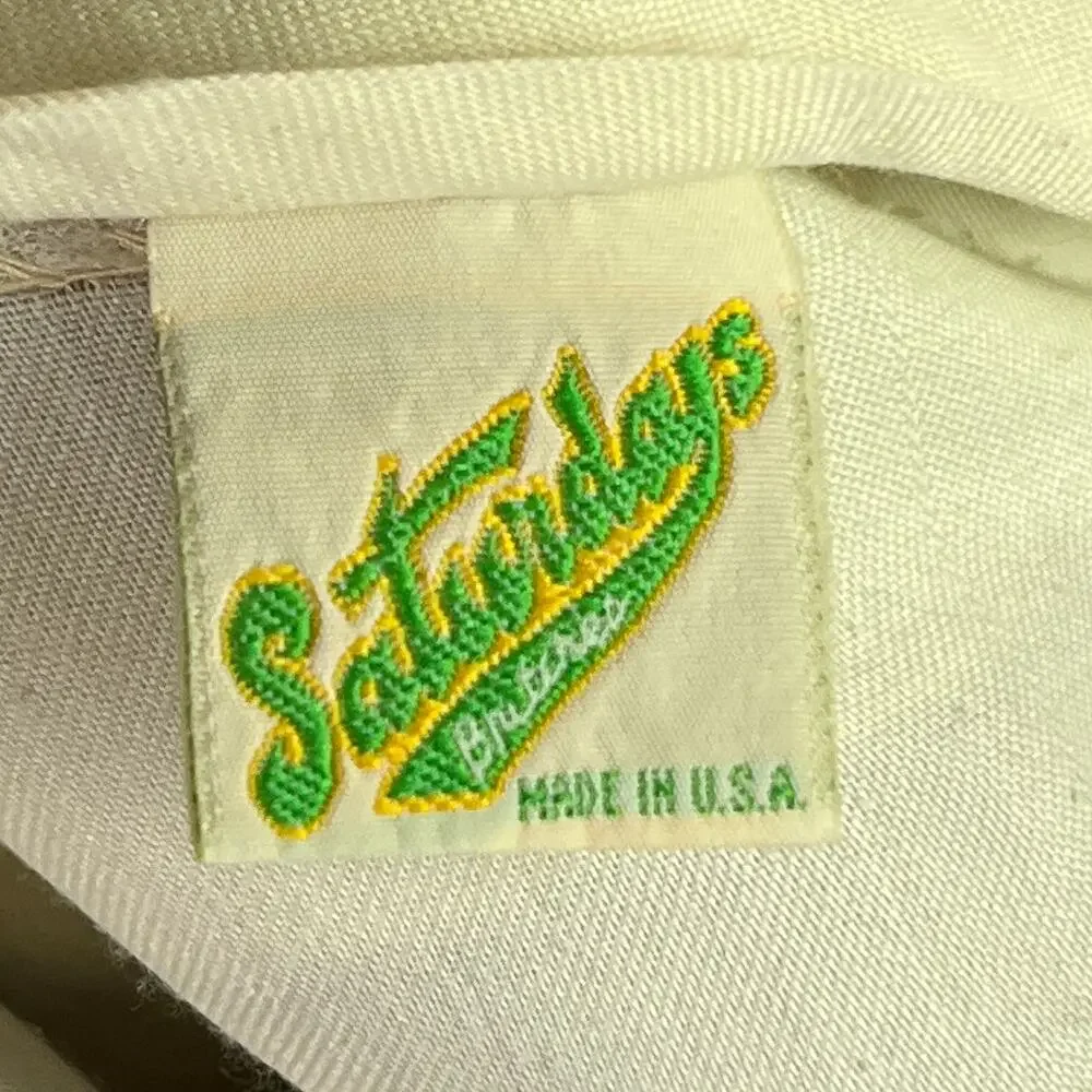Vintage 70s Wool Pants Slacks Relaxed Khaki Tan Straight Leg Retro Academia